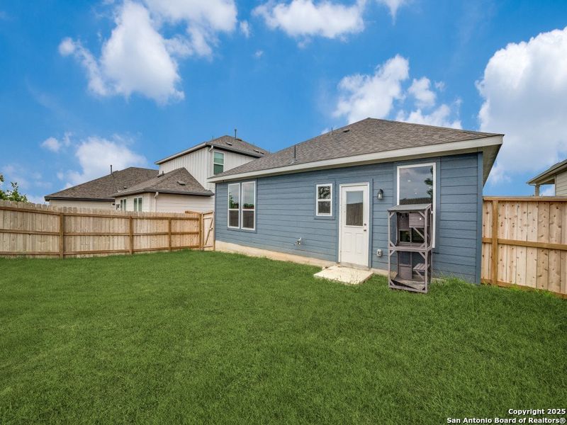 Exterior details and patio area of a home in Corley Farms, Boerne (Image 19). Exterior details and patio area of a home in Corley Farms, Boerne (Image 19).