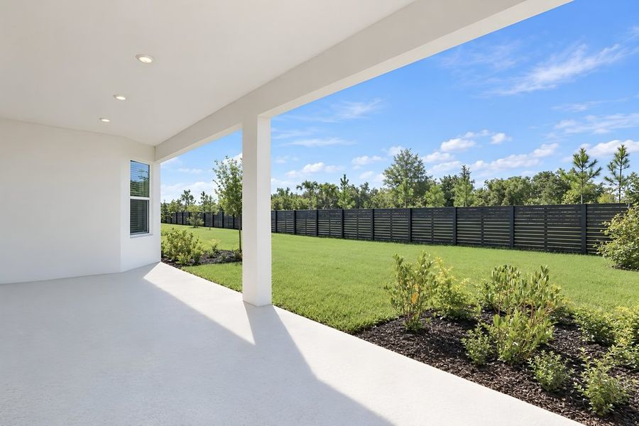 Exterior details and patio area of a home in Firethorn, Parrish (Image 4).