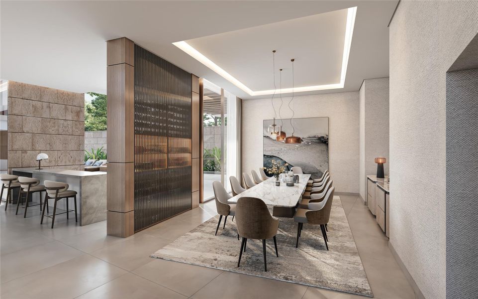 Furnished interior view inside a new home in , Houston (Image 7).