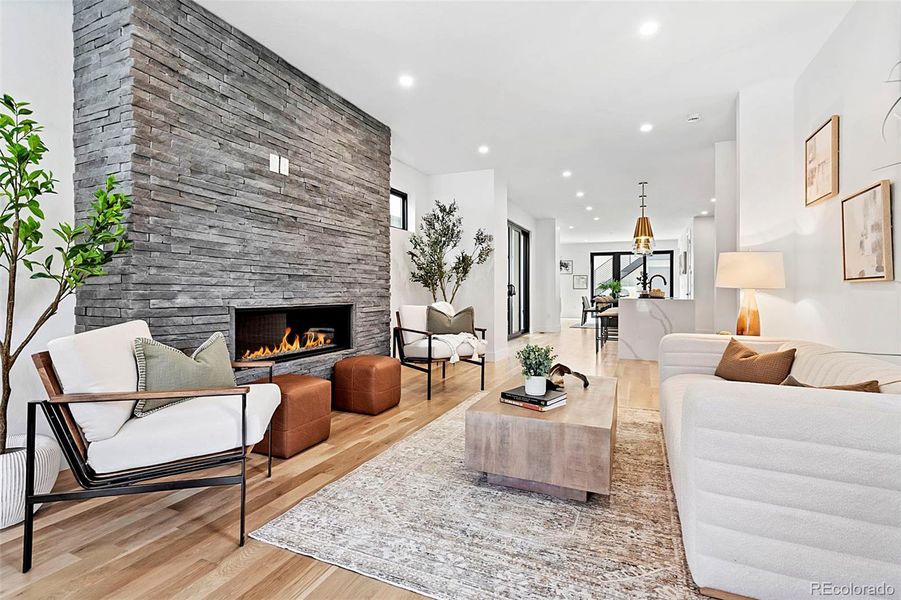 Furnished interior view inside a new home in , Denver (Image 30).