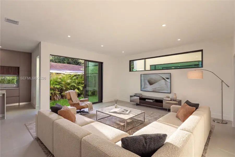 Furnished interior view inside a new home in , Miami (Image 10).