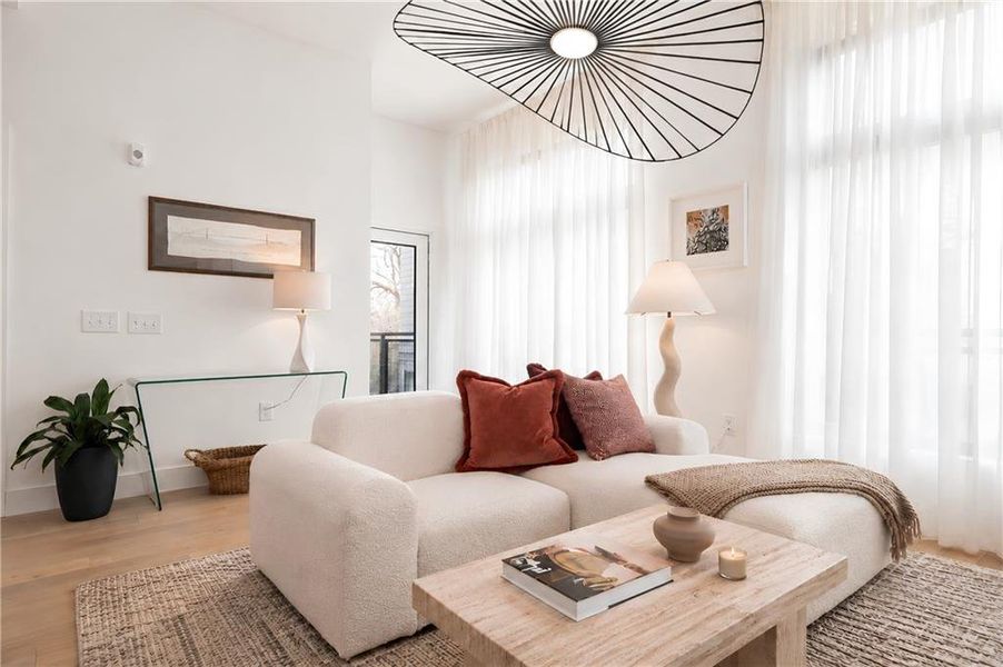 Furnished interior view inside a new home in , Atlanta (Image 10).