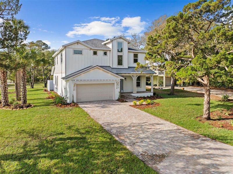 Front exterior of a new home in , St. Augustine, FL, highlighting curb appeal (Image 28).