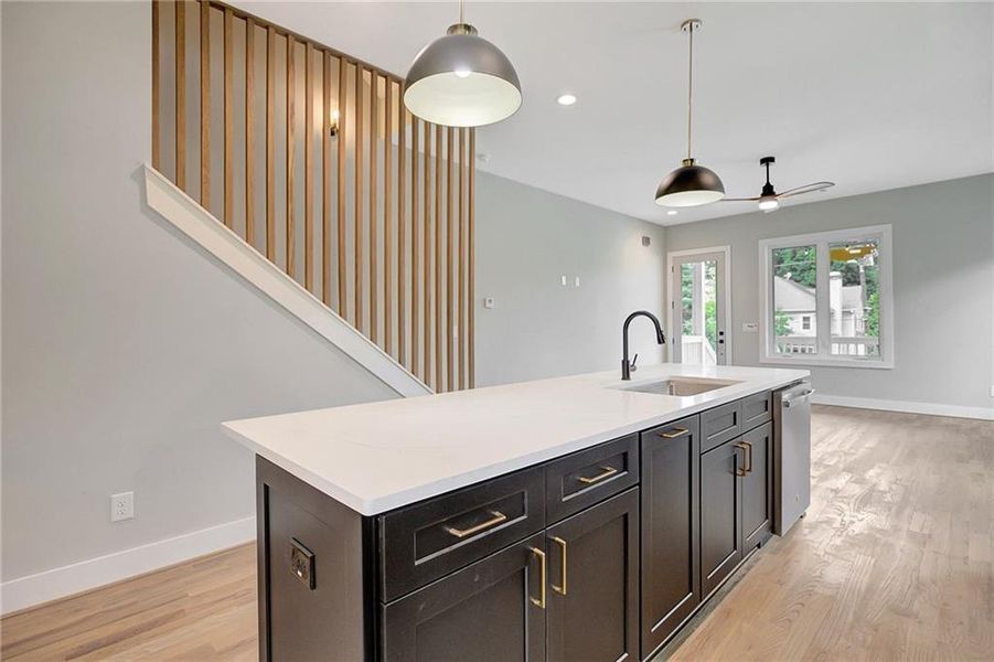 Furnished interior view inside a new home in , Atlanta (Image 49).