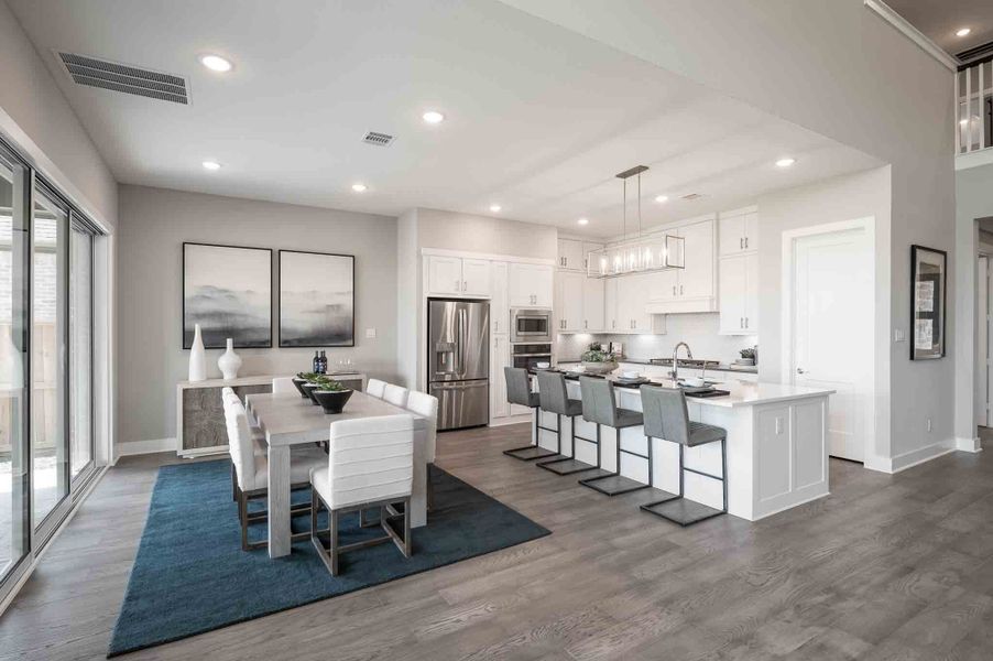 Representative furnished interior of a home built from the Barnhart by Tri Pointe Homes in Cross Creek Ranch 65′, Fulshear (Image 10). Representative furnished interior of a home built from the Barnhart by Tri Pointe Homes in Cross Creek Ranch 65′, Fulshear (Image 10).