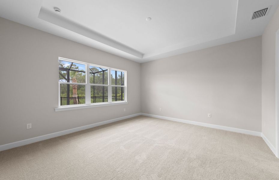 Spacious, unfurnished interior of a new home in Del Webb Oak Creek, North Fort Myers (Image 17). Spacious, unfurnished interior of a new home in Del Webb Oak Creek, North Fort Myers (Image 17).