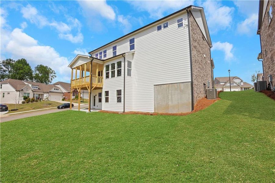 Exterior details and patio area of a home in Cambridge, Flowery Branch (Image 25). Exterior details and patio area of a home in Cambridge, Flowery Branch (Image 25).