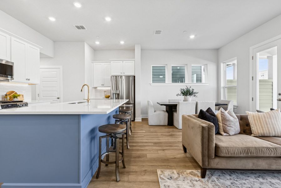 Furnished interior view inside a new home in The Twilight at Goodnight Ranch, Austin (Image 6).
