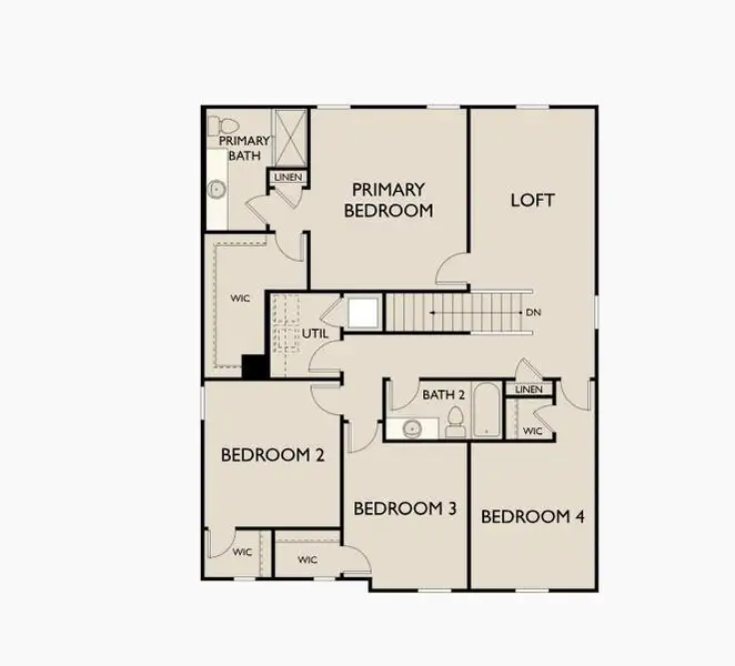 2D floor plan layout of this home in Castlewood South, Taylor, TX (Image 3).