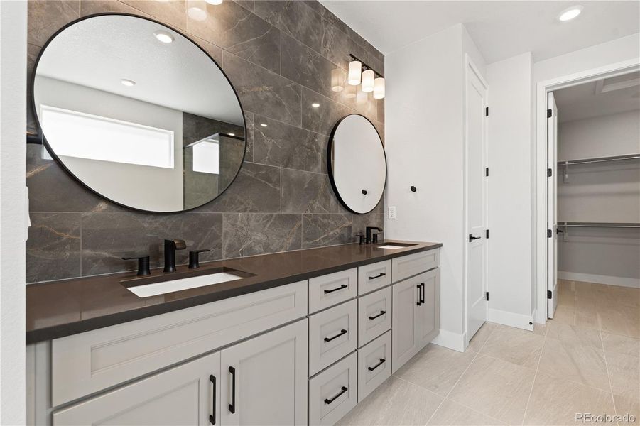 Furnished interior view inside a new home in Gallery at The Canyons, Castle Pines (Image 27).