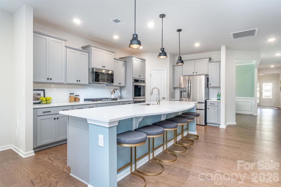 A gourmet kitchen for all to gather in.