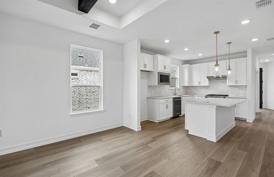 Open concept kitchen