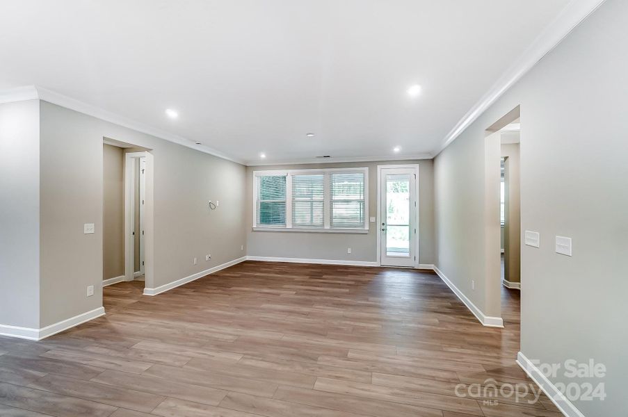 Gathering Room with View of Screened Porch-Photo similar to Subject Property