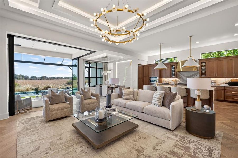 Furnished interior view inside a new home in , Sarasota (Image 9).