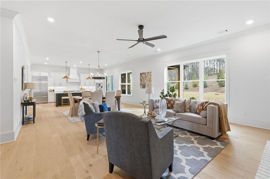 Furnished interior view inside a new home in , Cumming (Image 9).