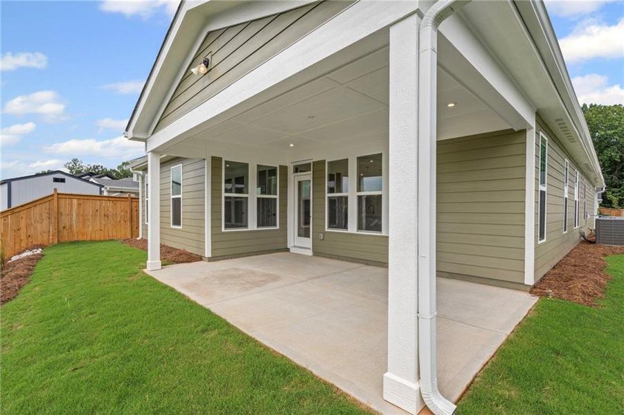 Front exterior of a new home in The Reserve At Liberty Park, Braselton, GA, highlighting curb appeal (Image 19). Front exterior of a new home in The Reserve At Liberty Park, Braselton, GA, highlighting curb appeal (Image 19).