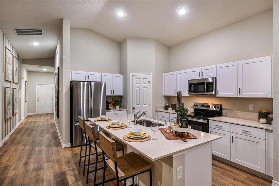 Furnished interior view inside a new home in Crosswinds, Haines City (Image 10). Furnished interior view inside a new home in Crosswinds, Haines City (Image 10).