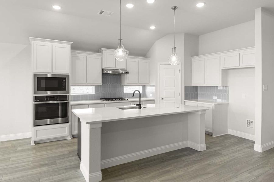 Furnished interior view inside a new home in Creekview Meadows, Pilot Point (Image 5).