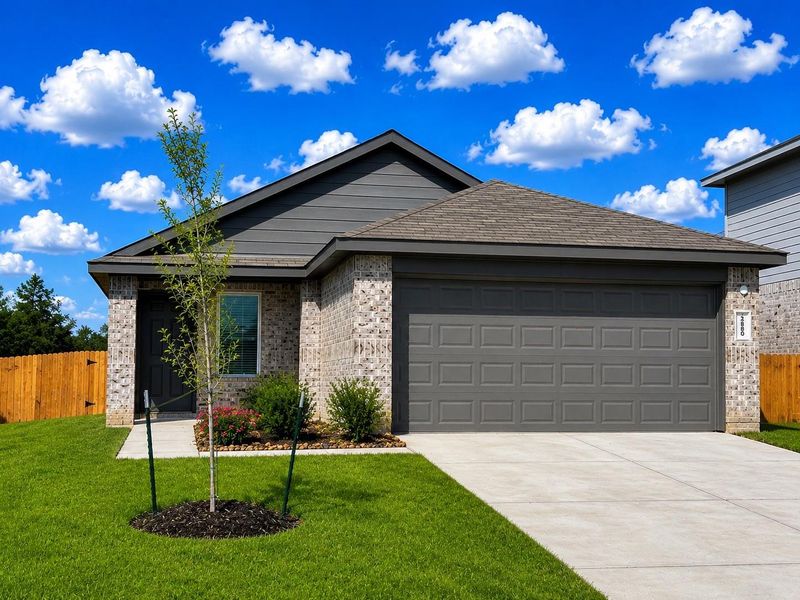 Front exterior of a new home in , Spring, TX, highlighting curb appeal (Image 1). Front exterior of a new home in , Spring, TX, highlighting curb appeal (Image 1).