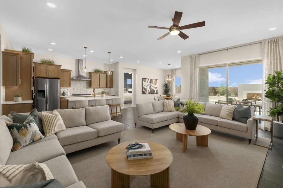 Representative furnished interior of a home built from the Cobalt by Mattamy Homes in Landmarke, Queen Creek (Image 6).