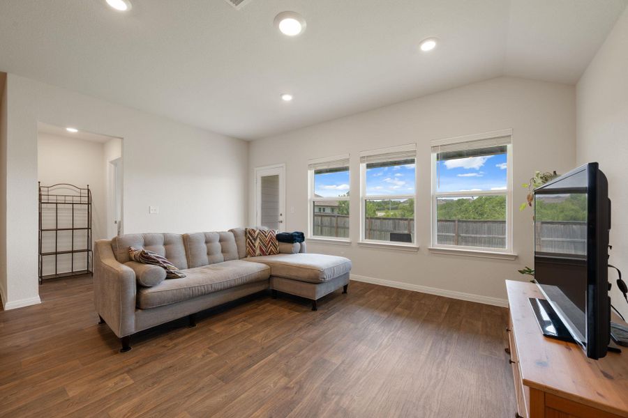Furnished interior view inside a new home in Carillon, Manor (Image 12). Furnished interior view inside a new home in Carillon, Manor (Image 12).