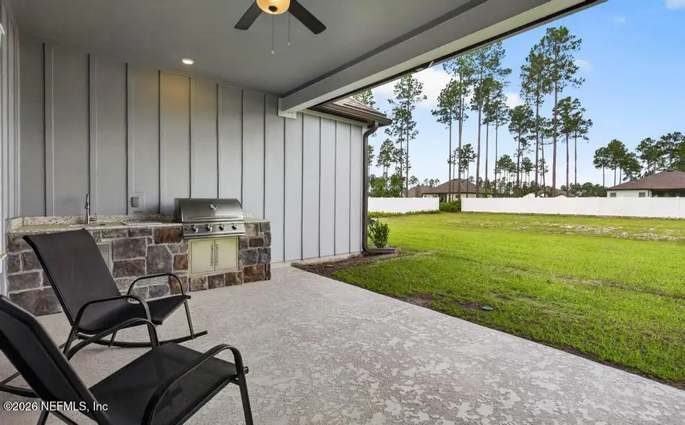 Exterior details and patio area of a home in , Hilliard (Image 31).