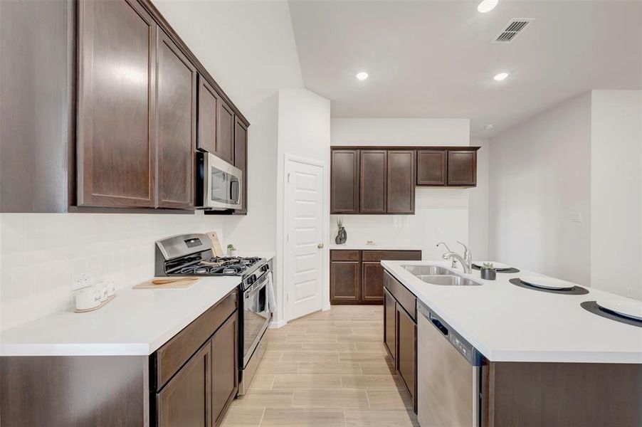 Furnished interior view inside a new home in Sagebrook, Argyle (Image 12). Furnished interior view inside a new home in Sagebrook, Argyle (Image 12).
