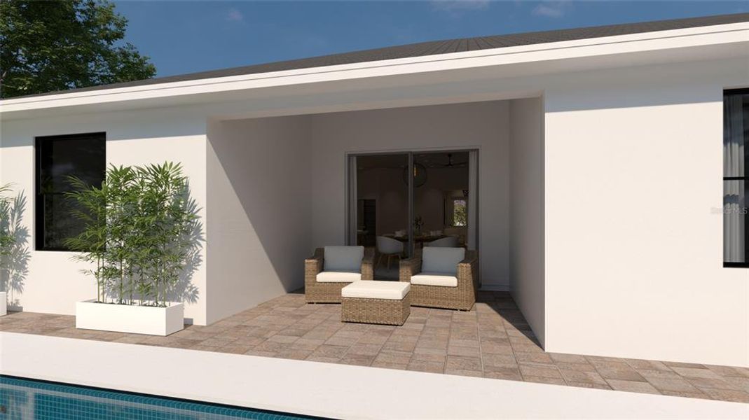 Exterior details and patio area of a home in , Palm Bay (Image 19).