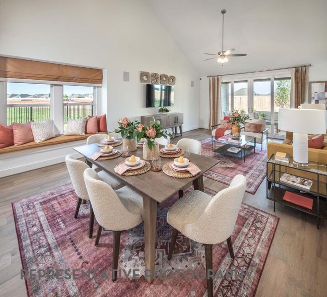 Furnished interior view inside a new home in Bridgeland, Cypress (Image 8).