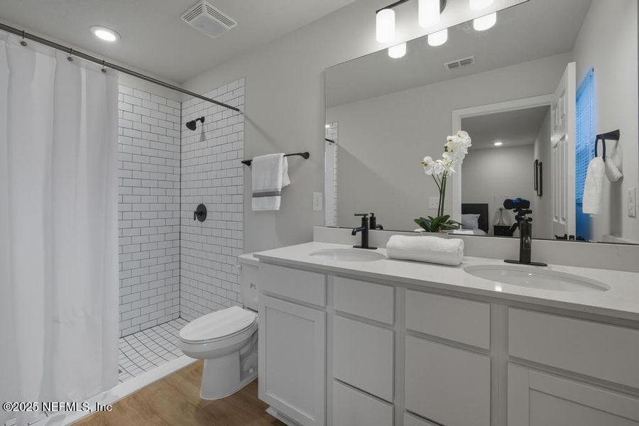 Furnished interior view inside a new home in , Jacksonville (Image 7). Furnished interior view inside a new home in , Jacksonville (Image 7).