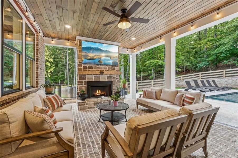 Exterior details and patio area of a home in , Gainesville (Image 42). Exterior details and patio area of a home in , Gainesville (Image 42).