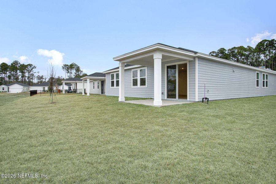 Exterior details and patio area of a home in , Palm Coast (Image 20). Exterior details and patio area of a home in , Palm Coast (Image 20).
