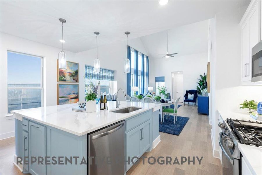 Furnished interior view inside a new home in Goodland, Midlothian (Image 16).