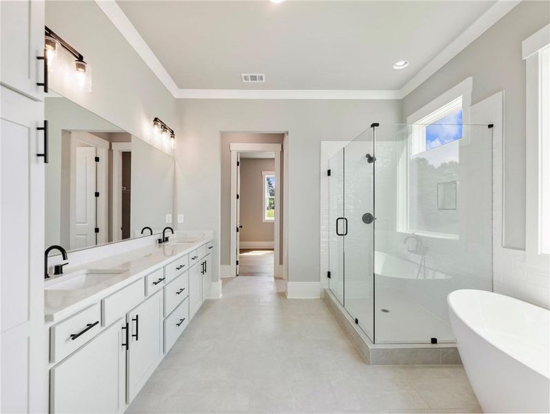Furnished interior view inside a new home in Old Town Estates, Dacula (Image 16).