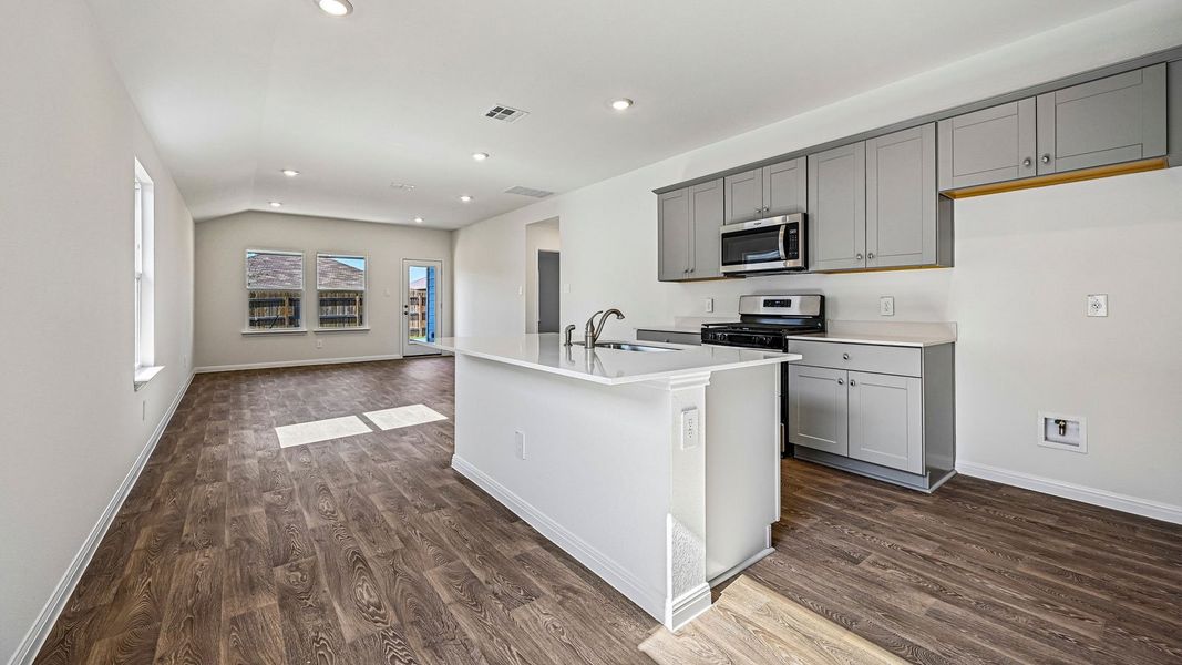 Furnished interior view inside a new home in Southgrove, Kyle (Image 6).
