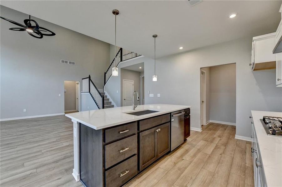 Furnished interior view inside a new home in The Reserve At Liberty Park, Braselton (Image 13).
