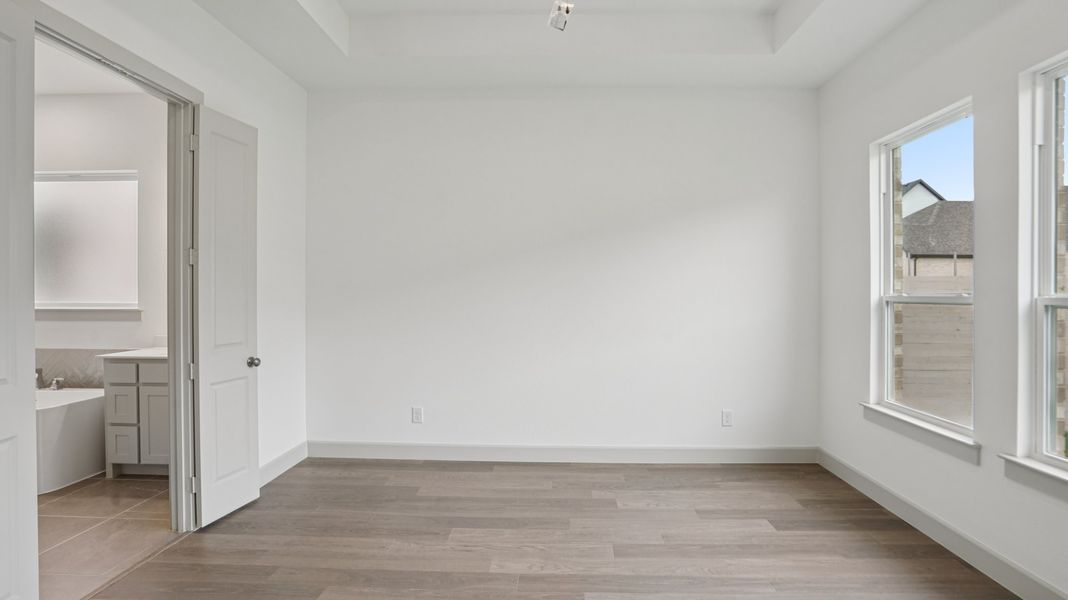 Representative unfurnished interior of a home built from the Brice III by Normandy Homes in Rainwater Crossing, Celina (Image 25). Representative unfurnished interior of a home built from the Brice III by Normandy Homes in Rainwater Crossing, Celina (Image 25).