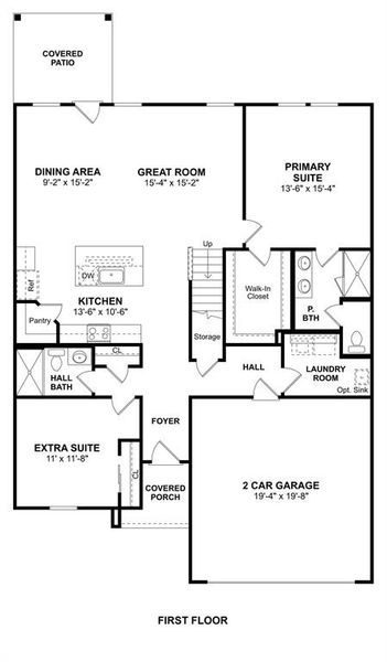 2D floor plan layout of this home in Aspire at Noble Ridge, Howe, TX (Image 24). 2D floor plan layout of this home in Aspire at Noble Ridge, Howe, TX (Image 24).