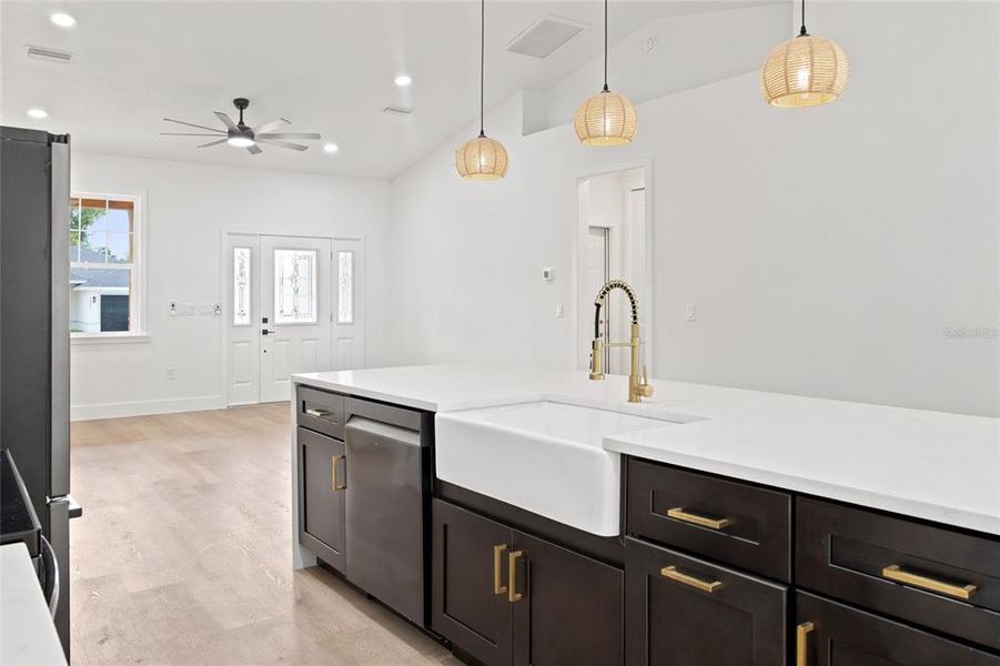 Furnished interior view inside a new home in , Dunnellon (Image 8).