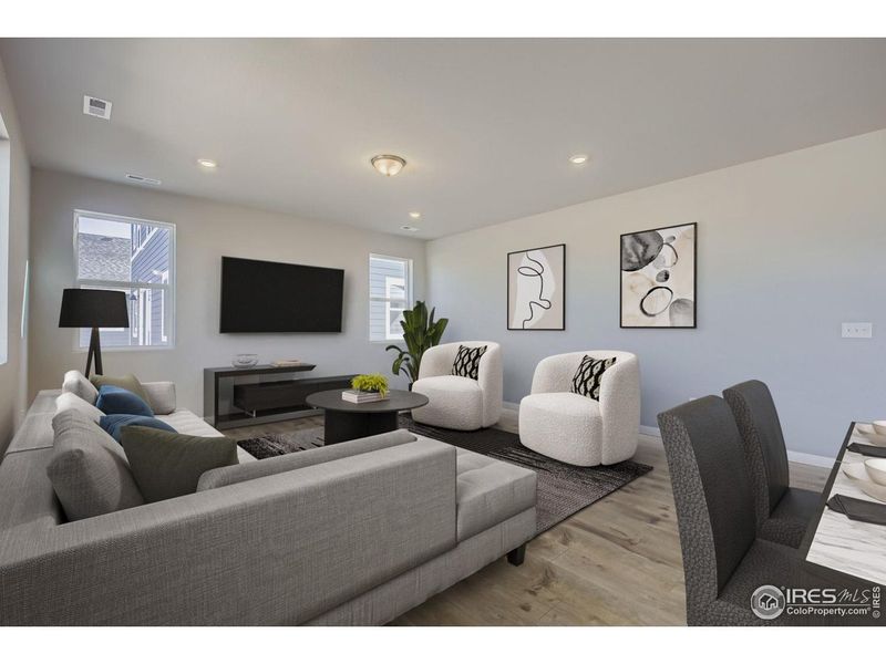 Furnished interior view inside a new home in Country Club Reserve, Fort Collins (Image 5).