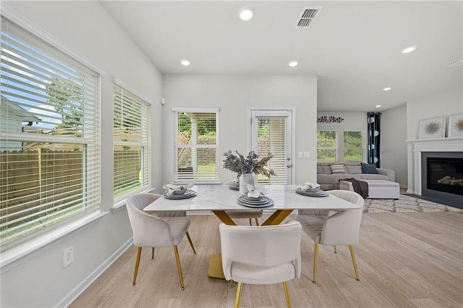 Furnished interior view inside a new home in , Canton (Image 10).