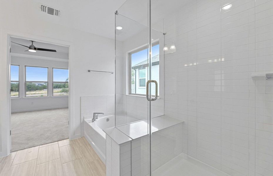 Furnished interior view inside a new home in Wolf Ranch, Georgetown (Image 12).