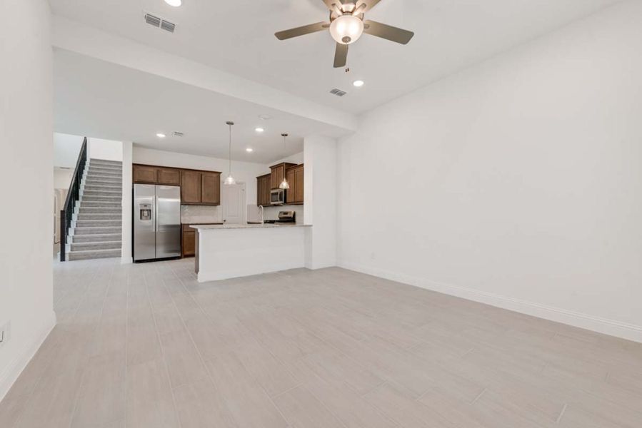 Representative unfurnished interior of a home built from the Eastholme by Pacesetter Homes in Elevon, Lavon (Image 12). Representative unfurnished interior of a home built from the Eastholme by Pacesetter Homes in Elevon, Lavon (Image 12).