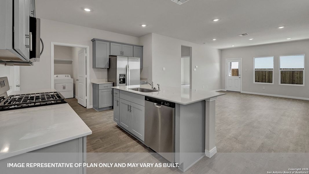 Furnished interior view inside a new home in Whisper South, San Marcos (Image 10).