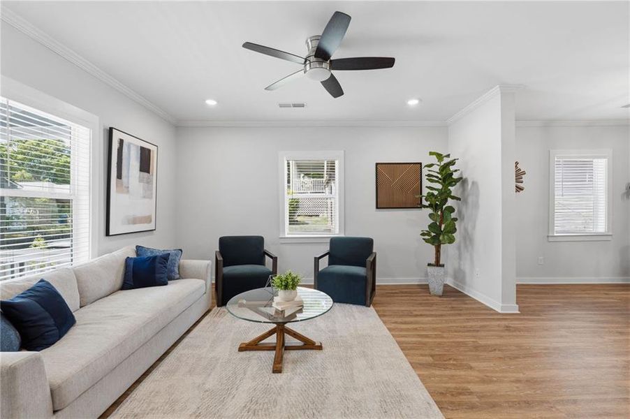 Furnished interior view inside a new home in , Atlanta (Image 10).