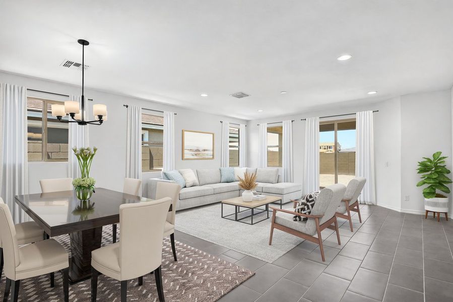 Furnished interior view inside a new home in Stonehaven, Glendale (Image 8). Furnished interior view inside a new home in Stonehaven, Glendale (Image 8).