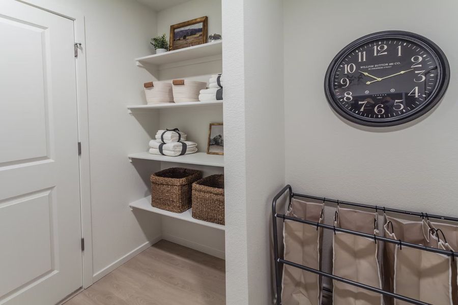 Representative furnished interior of a home built from the Oakley by Hartford Homes in Trailside Story Collection - Single Family Homes, Timnath (Image 27).