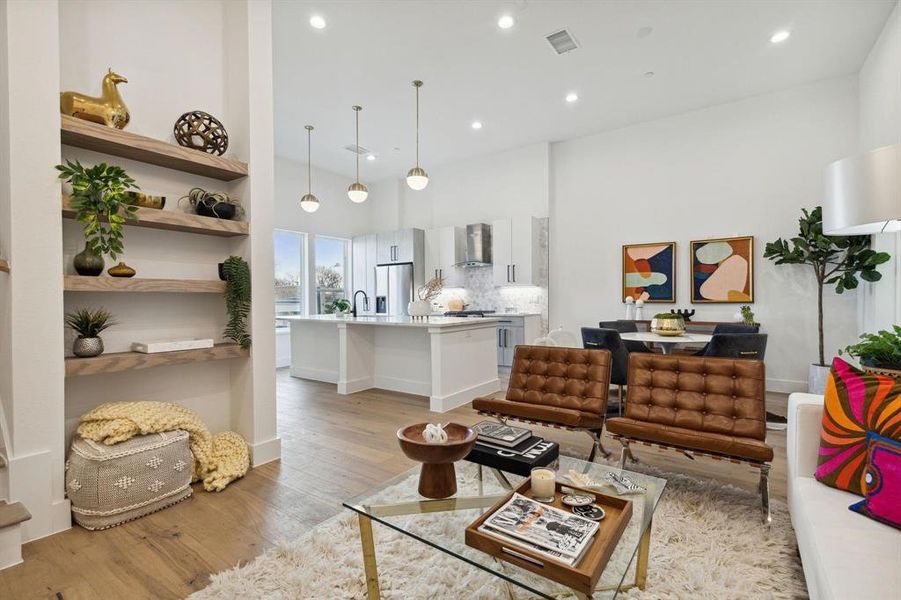 Furnished interior view inside a new home in , Dallas (Image 14).