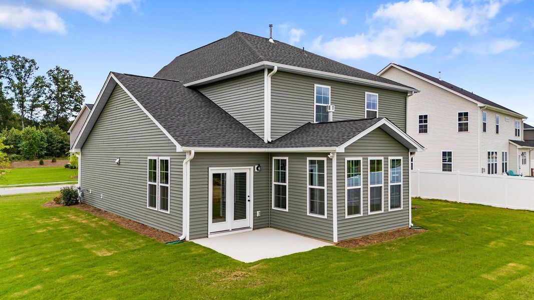 Front exterior of a new home in Fieldstone, Lexington, NC, highlighting curb appeal (Image 27).