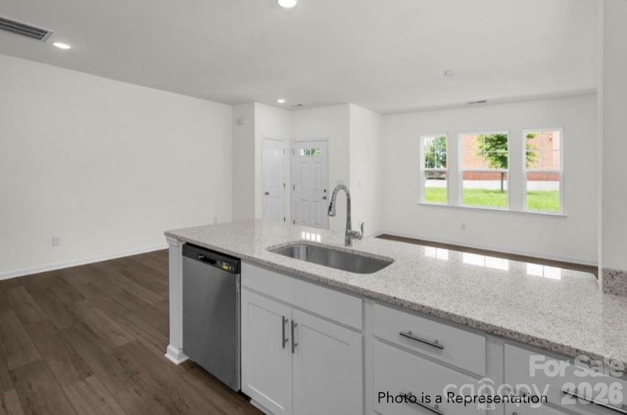Furnished interior view inside a new home in Sierra Ridge, Gastonia (Image 3).